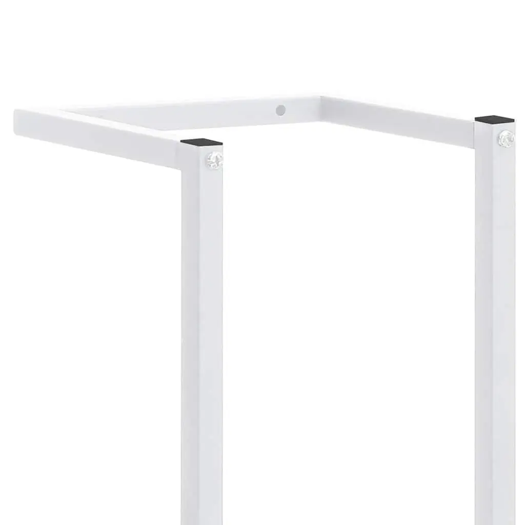 White Steel Towel Rack for Bathroom Organization