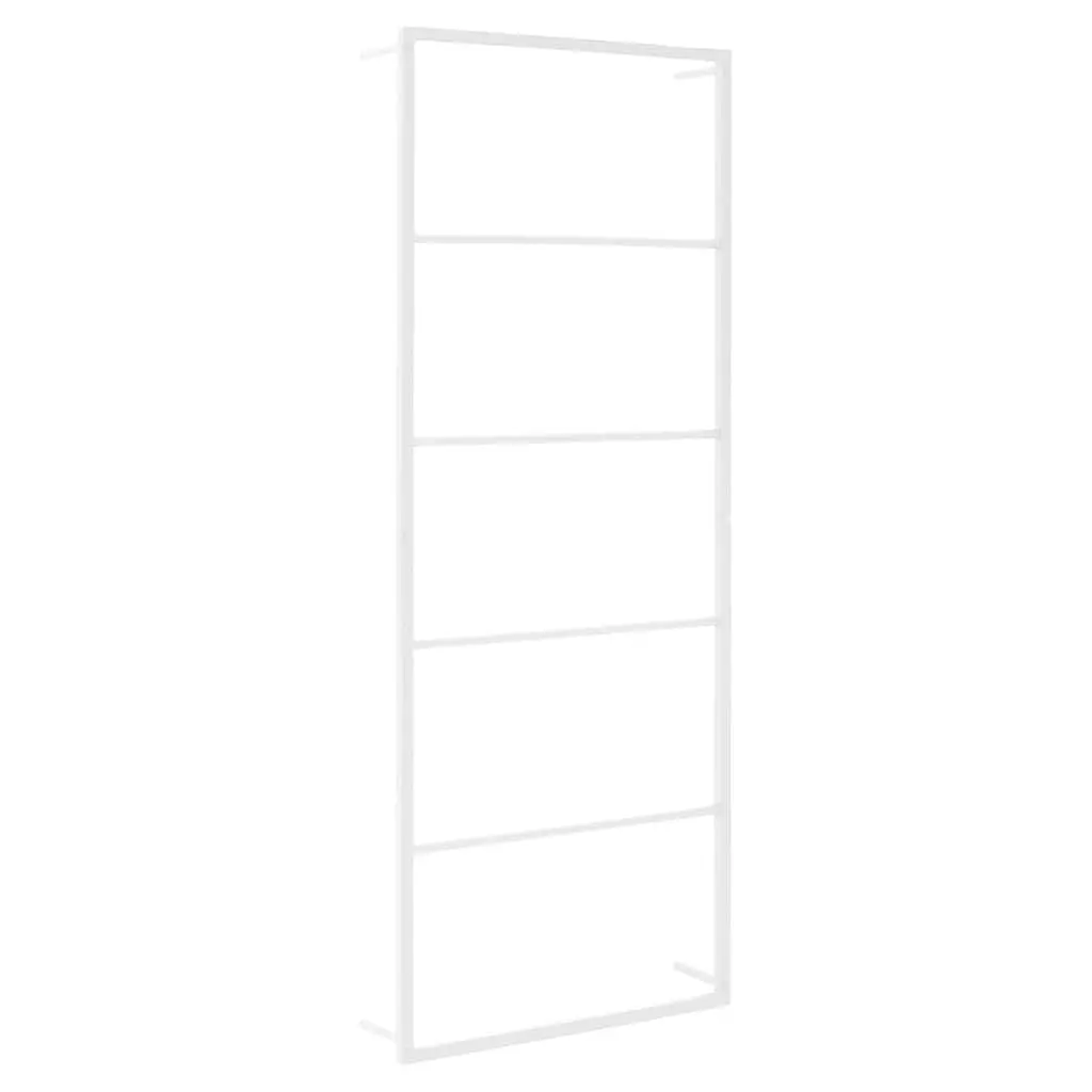 White Steel Towel Rack for Bathroom Wall Mount