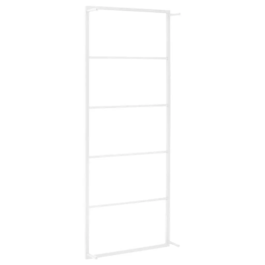 White Steel Towel Rack for Bathroom Wall Mount