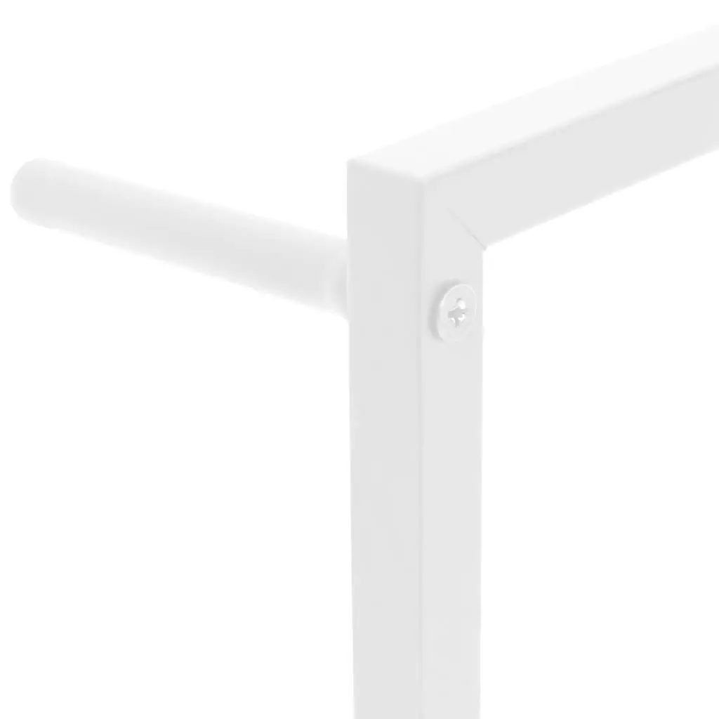 White Steel Towel Rack for Bathroom Wall Mount