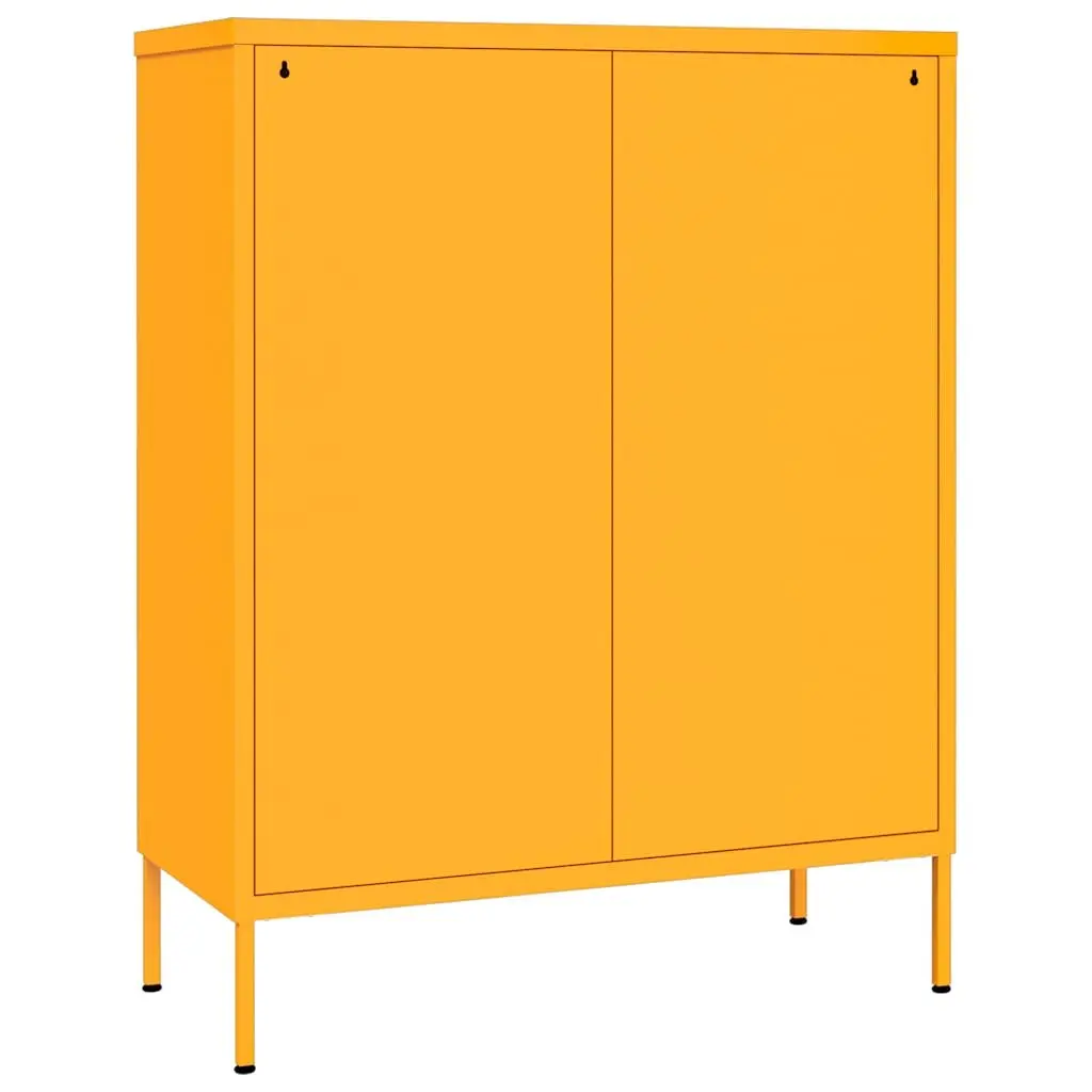 Yellow Steel Drawer Cabinet for Organized Storage