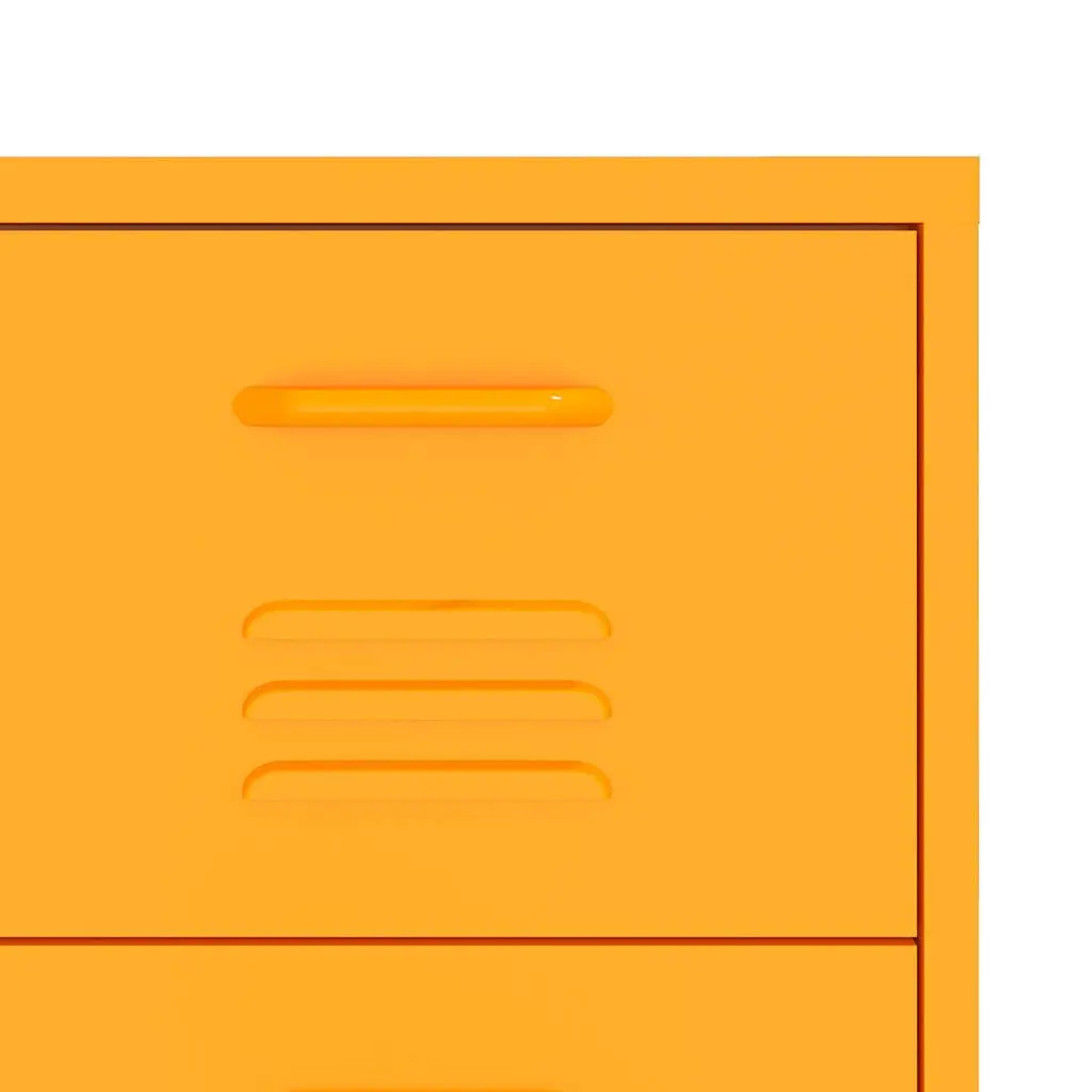 Yellow Steel Drawer Cabinet for Organized Storage