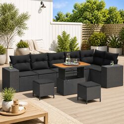 High-Quality Modular Outdoor Garden Sofa Set 9 Pieces