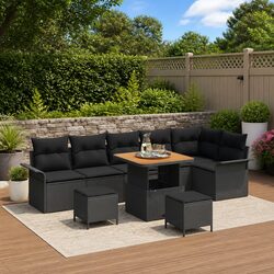 Durable 9-Piece Modular Outdoor Garden Sofa Set