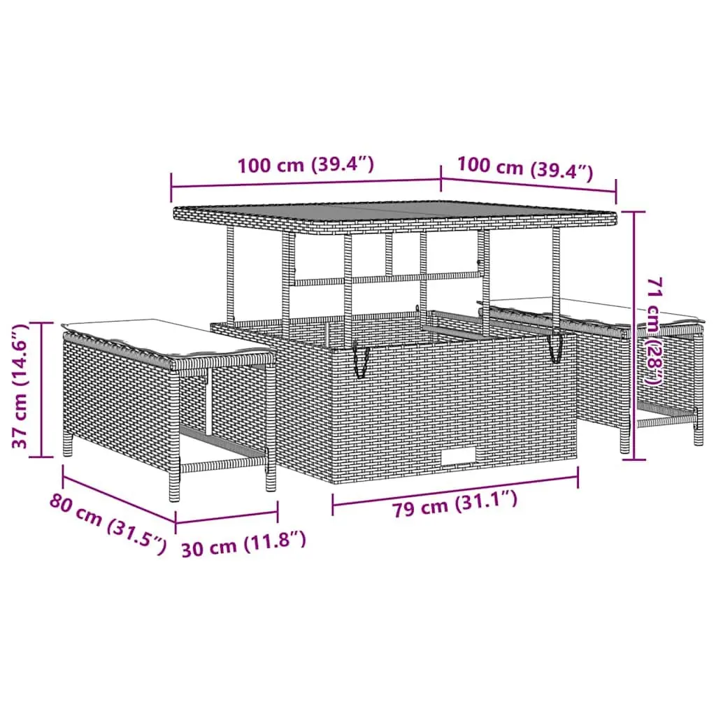 13-Piece Garden Sofa Set for Outdoor Relaxation