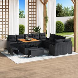 Durable 13-Piece Garden Sofa Set with Adjustable Height