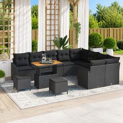 Durable 12-Piece Garden Sofa Set with Cushions