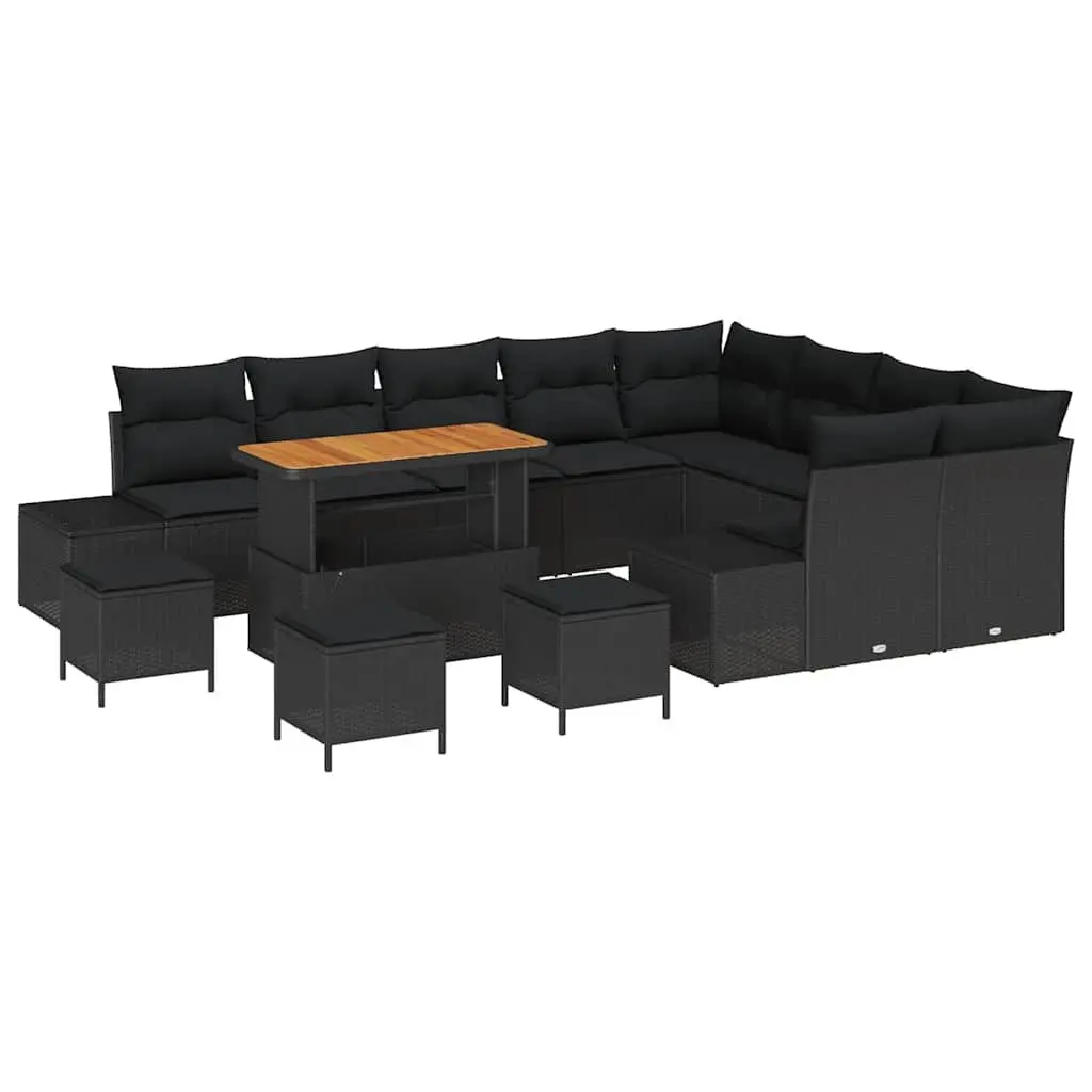 13-Piece Outdoor Sofa Set with Cushions