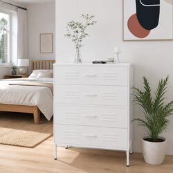Durable White Chest of Drawers for Efficient Storage
