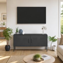 Sturdy Anthracite TV Cabinet for Living Rooms