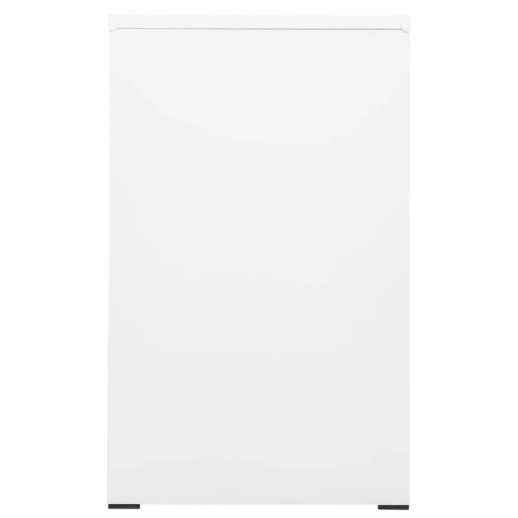 Filing Cabinet Steel 2 Drawer White Office Storage Lockable File Cabinet