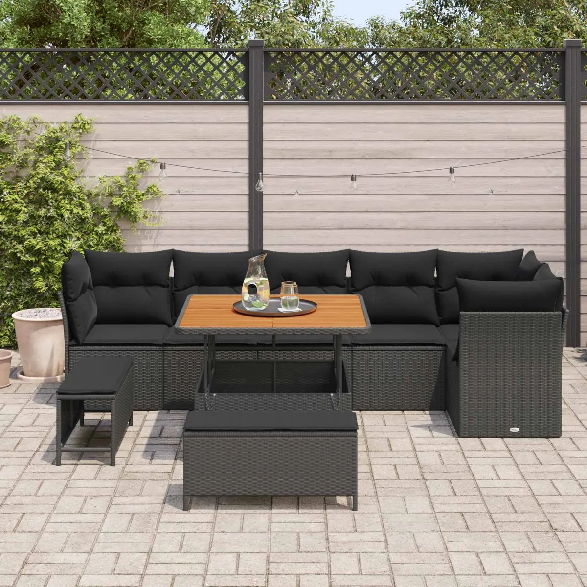 9-Piece Garden Sofa Set for Outdoor Relaxation