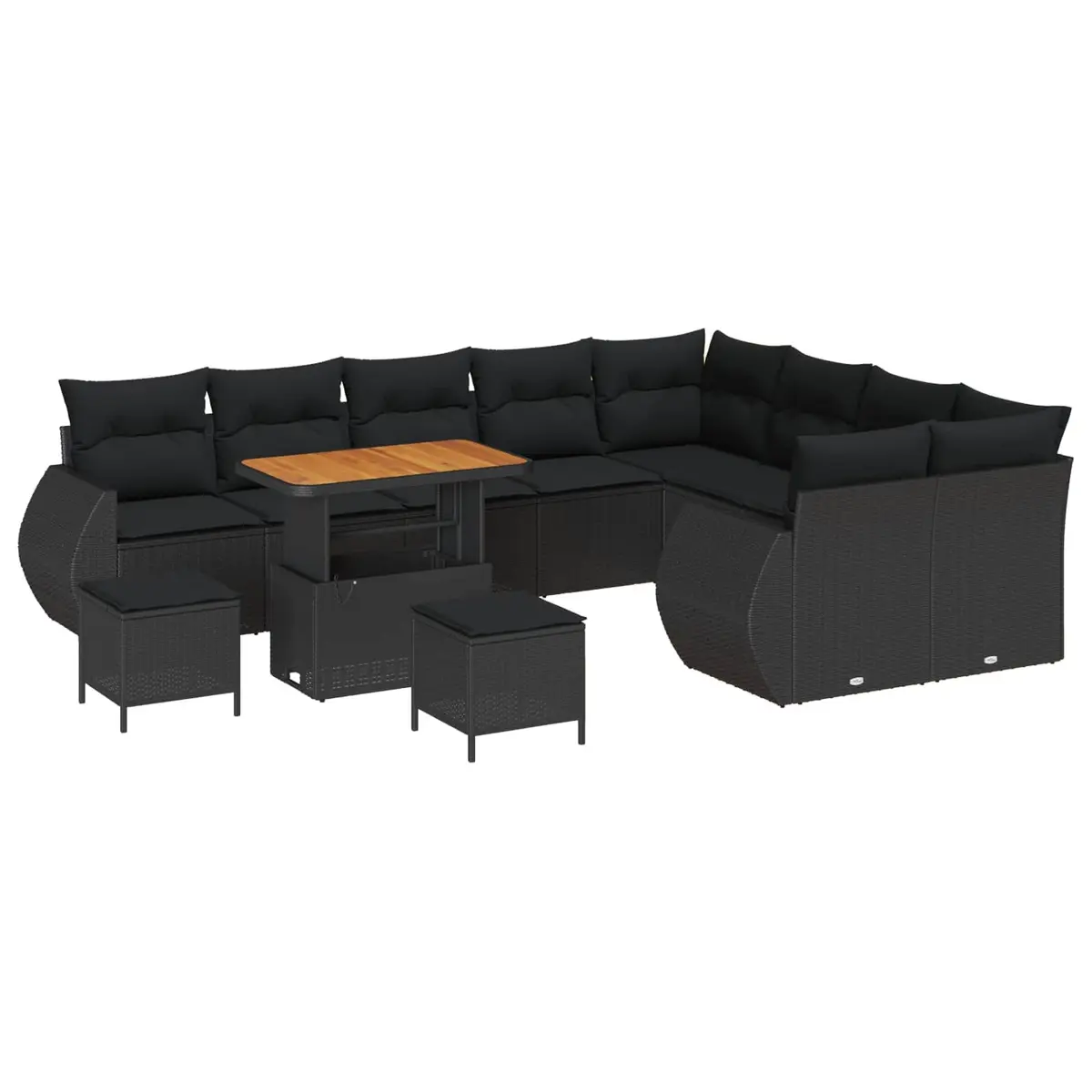 12 Piece Modular Outdoor Garden Sofa Set