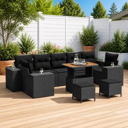Premium Modular Garden Sofa Set with Storage and Cushions