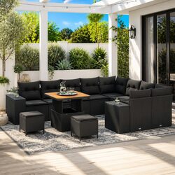 Premium Modular Garden Sofa Set with Storage Benches