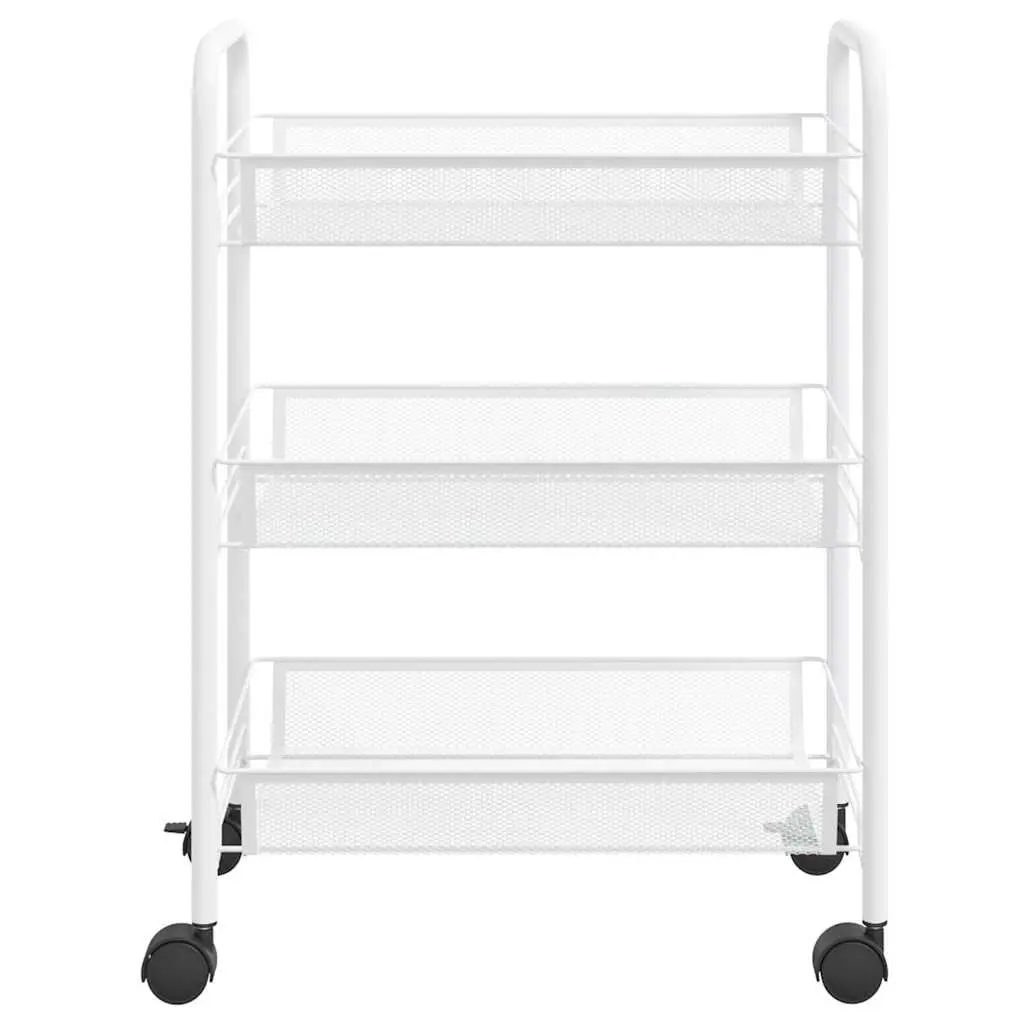 3-Tier Kitchen Trolley with Wheels and Brakes