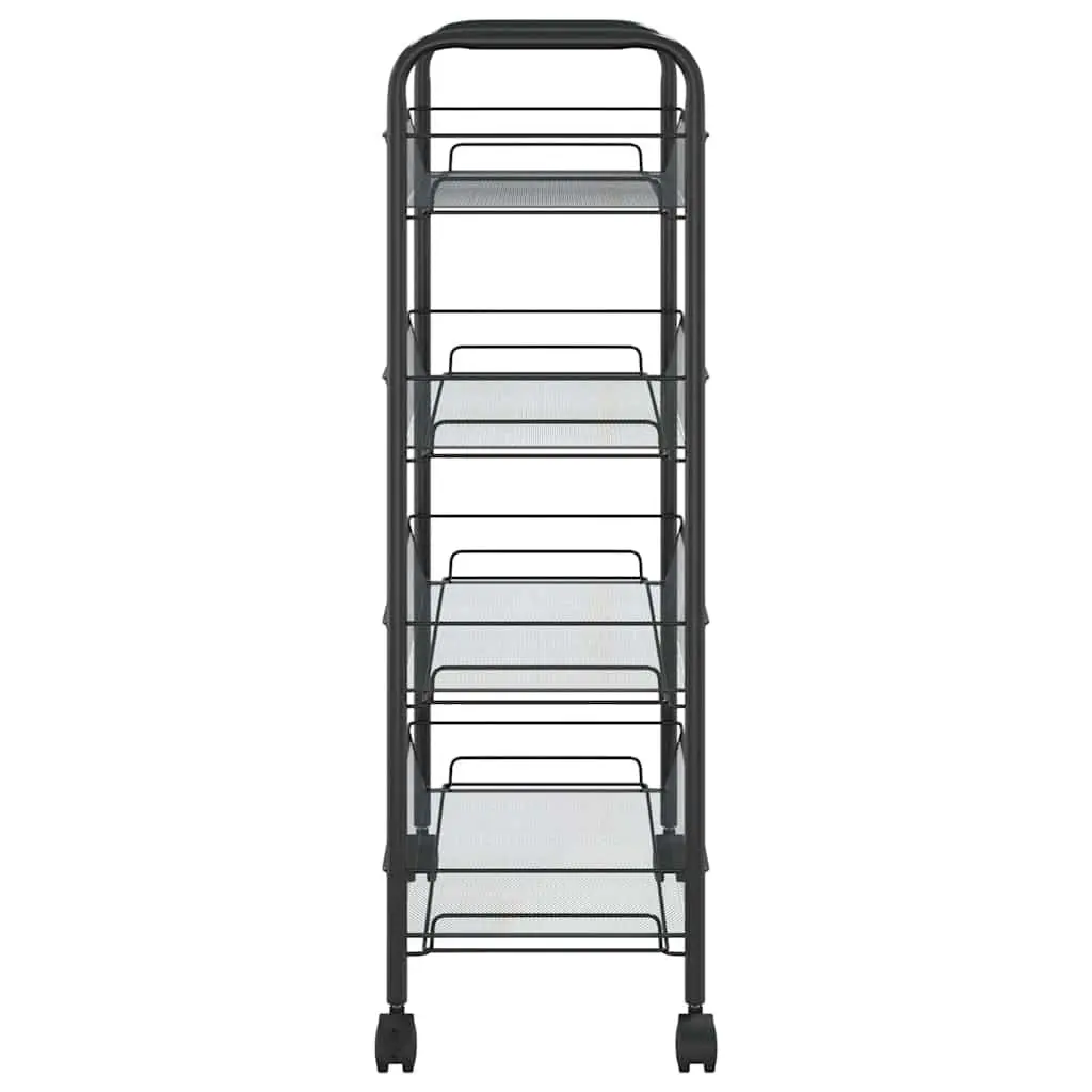 4-Tier Kitchen Trolley with Removable Baskets