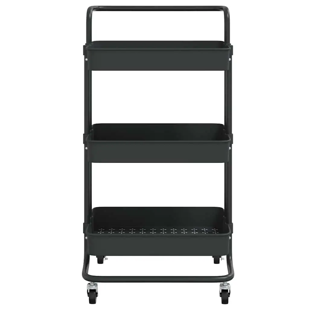 3-Tier Kitchen Trolley Organiser with Handle
