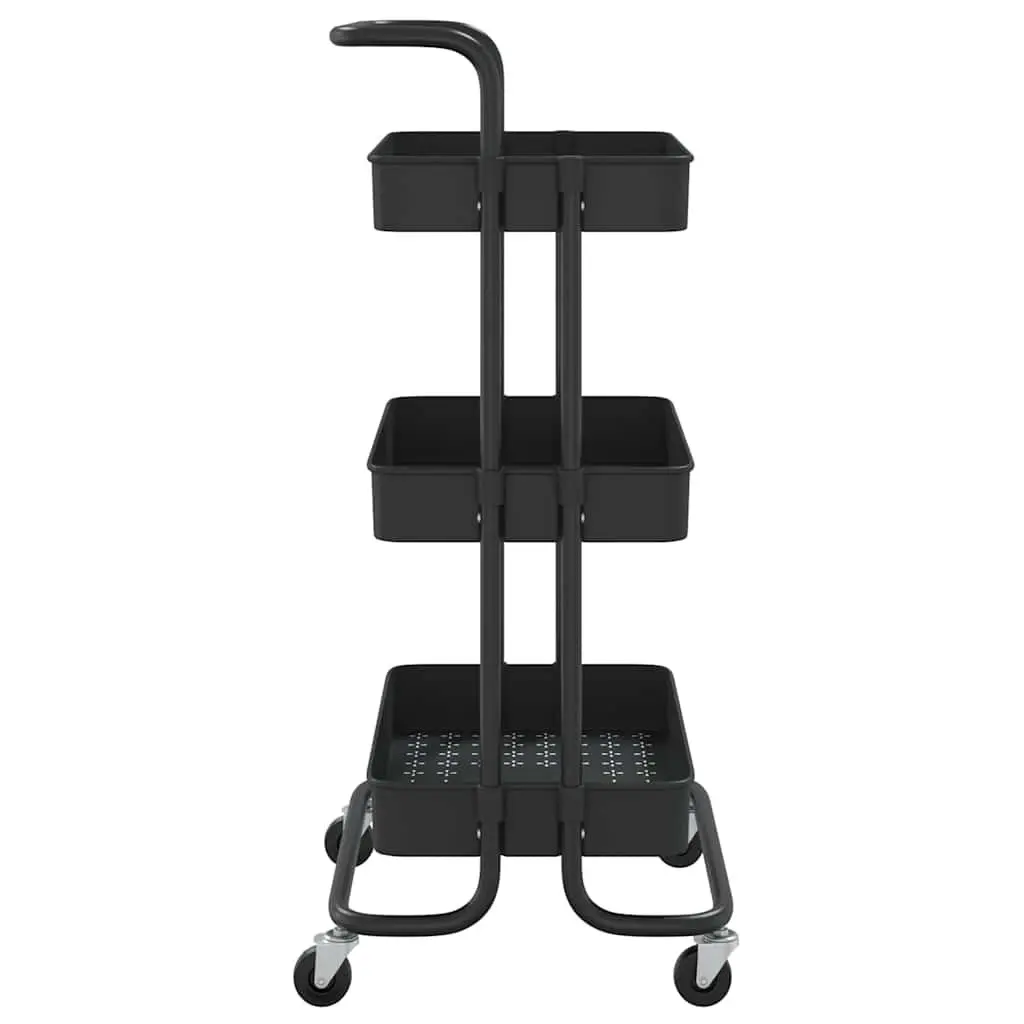 3-Tier Kitchen Trolley Organiser with Handle