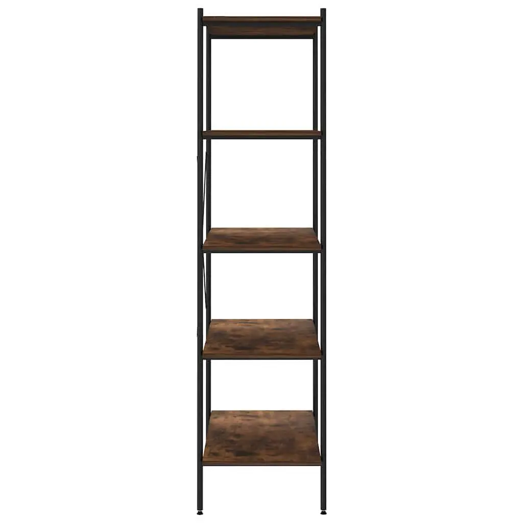 5-Tier Shelving Unit in Black for Organizing