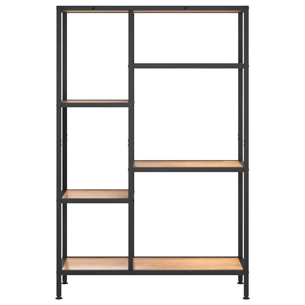 Brown Bookcase Shelving Unit 80x30x120 cm