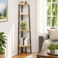 Sturdy 4-Tier Corner Shelf for Optimal Storage