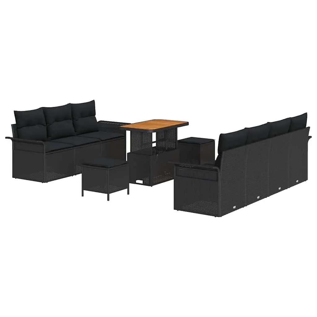 10-Piece Modular Rattan Garden Sofa Set