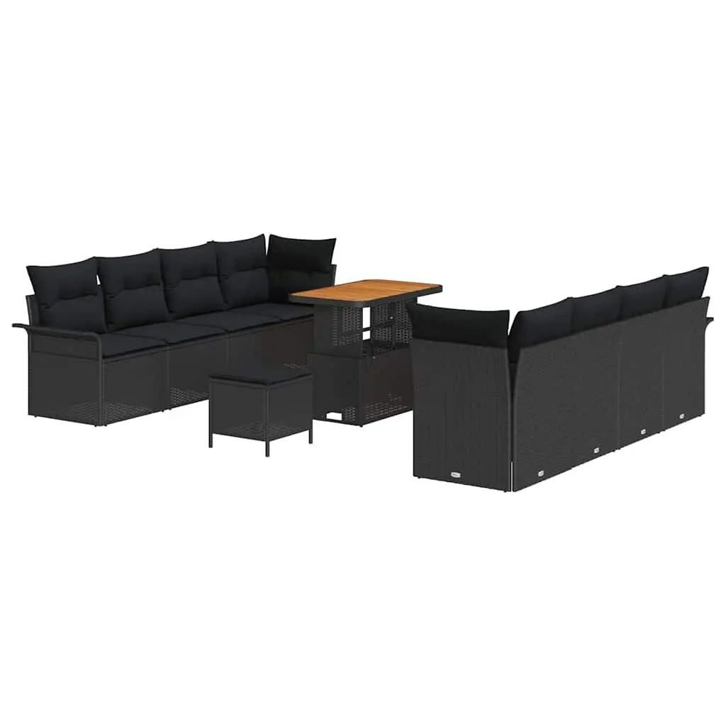 Modular Rattan Garden Sofa Set with Storage