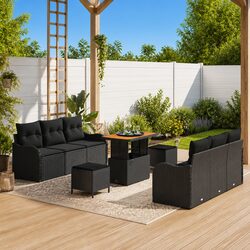 Premium 9 Piece Modular Outdoor Sofa Set with Storage