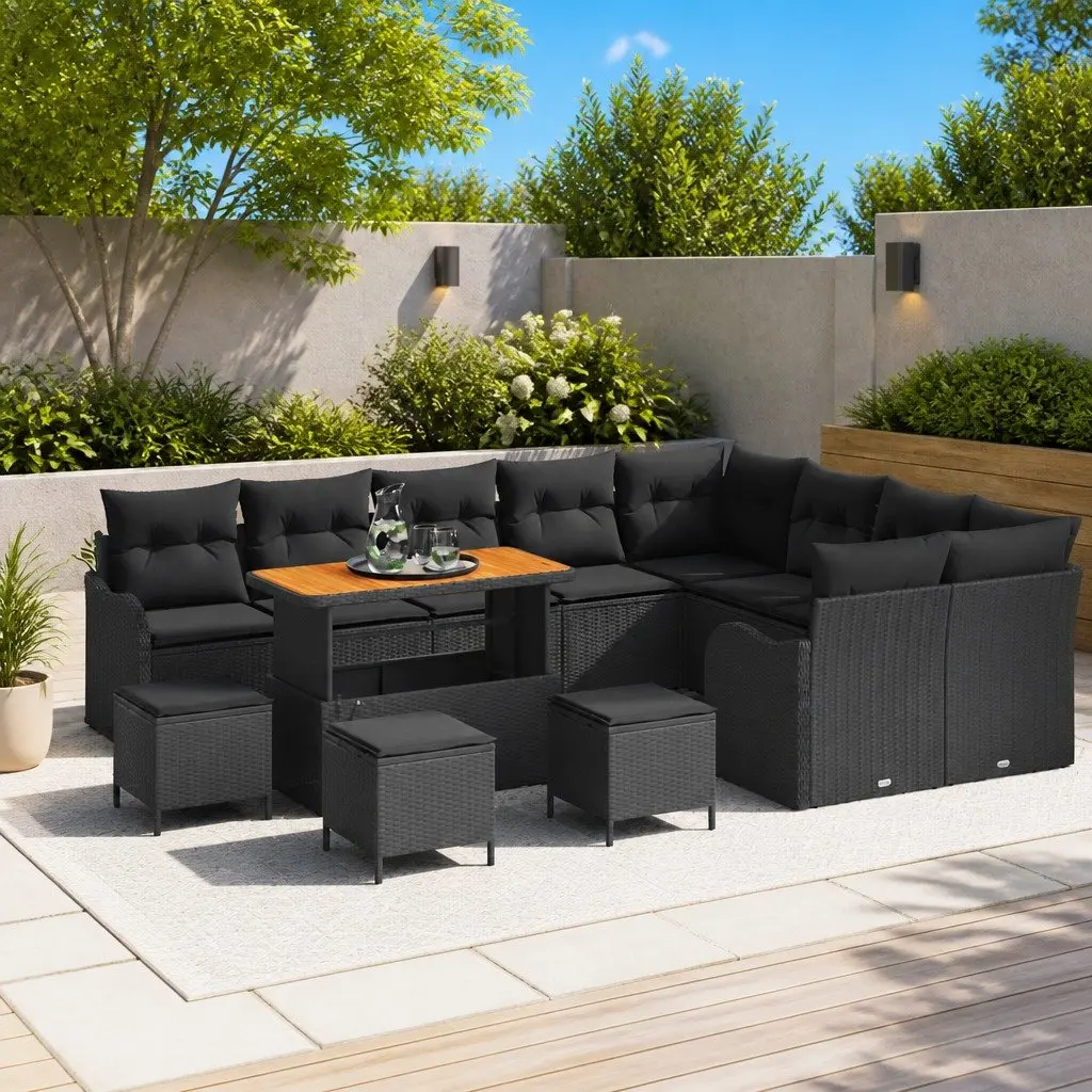 13-Piece Outdoor Garden Sofa Set with Storage