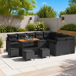 Durable 13-Piece Outdoor Garden Sofa Set with Storage