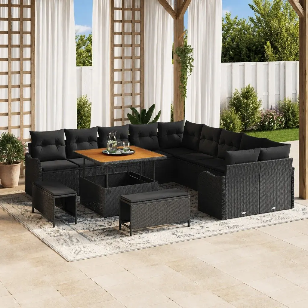 13-Piece Modular Garden Sofa Set with Storage