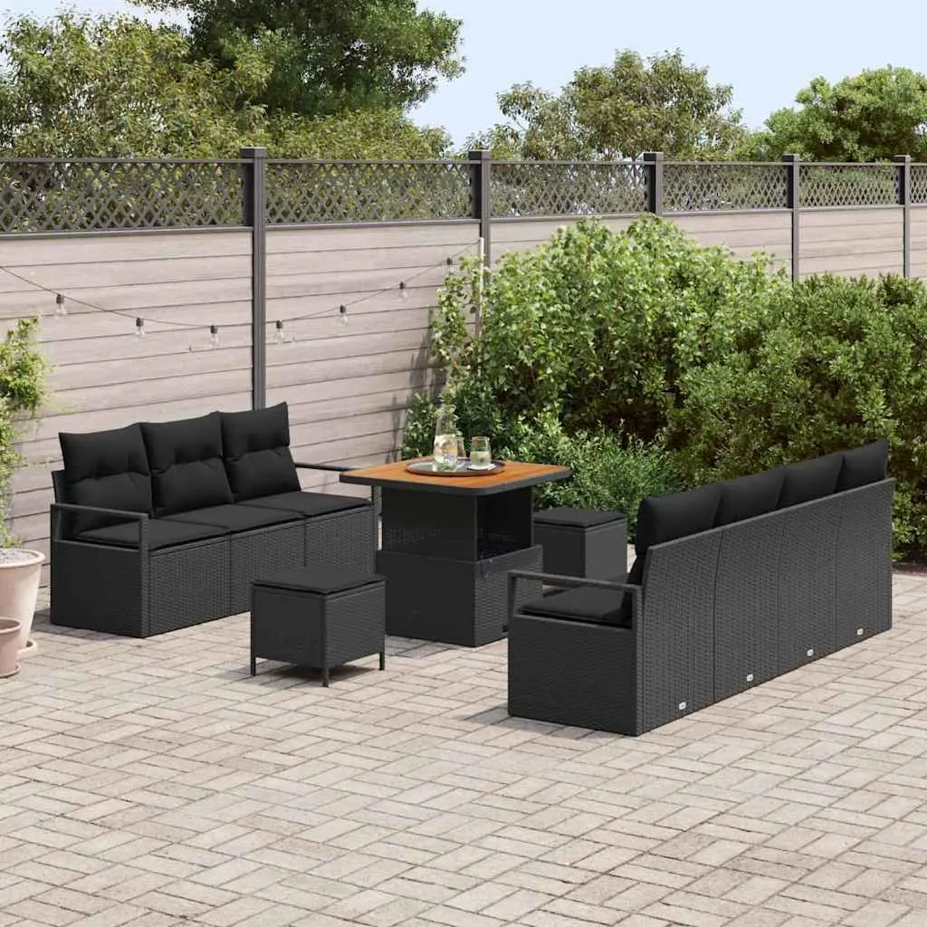 10-Piece Outdoor Garden Sofa Set with Storage