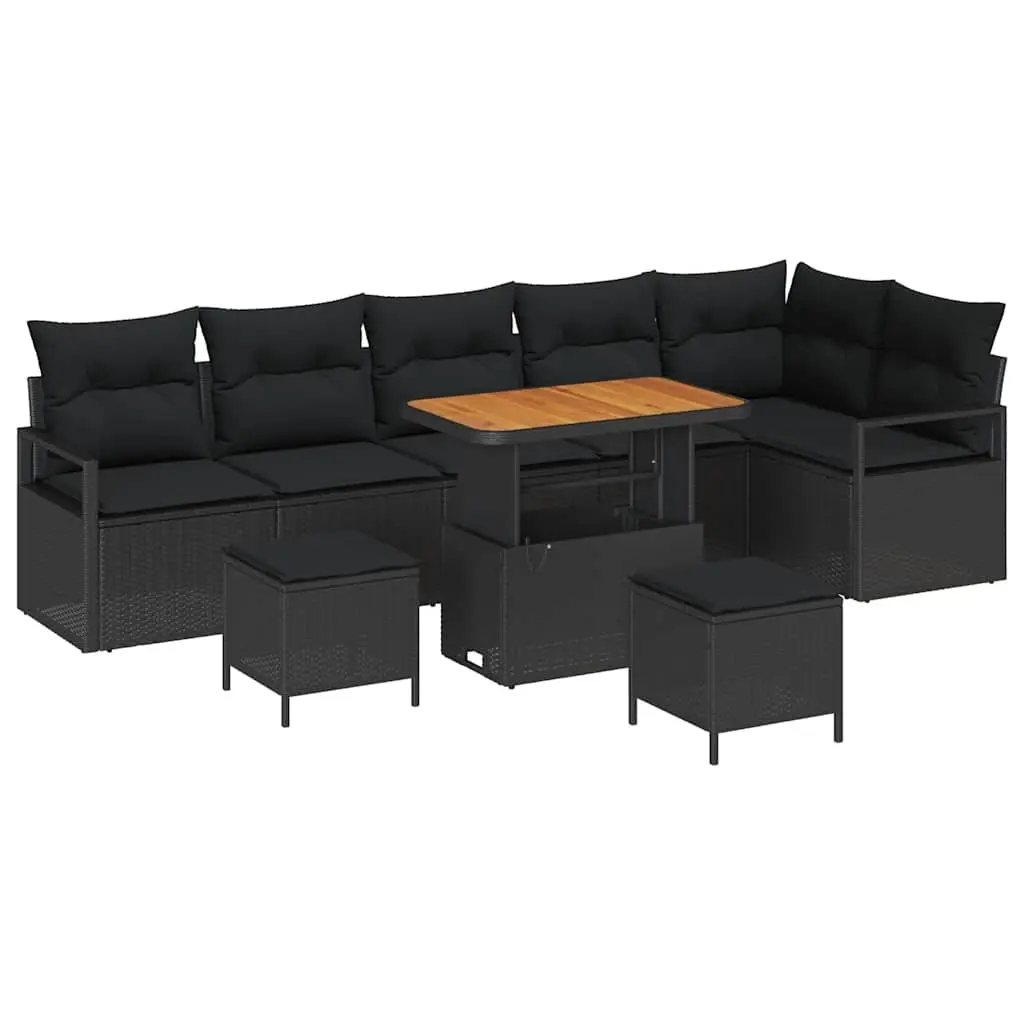 9-Piece Modular Outdoor Sofa Set with Storage