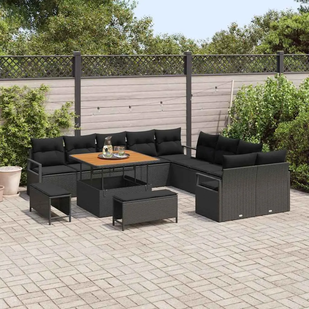 Outdoor 13-Piece Garden Sofa Set with Storage