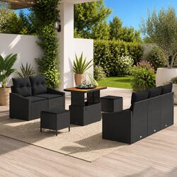 Durable 8-Piece Outdoor Modular Sofa Set with Storage