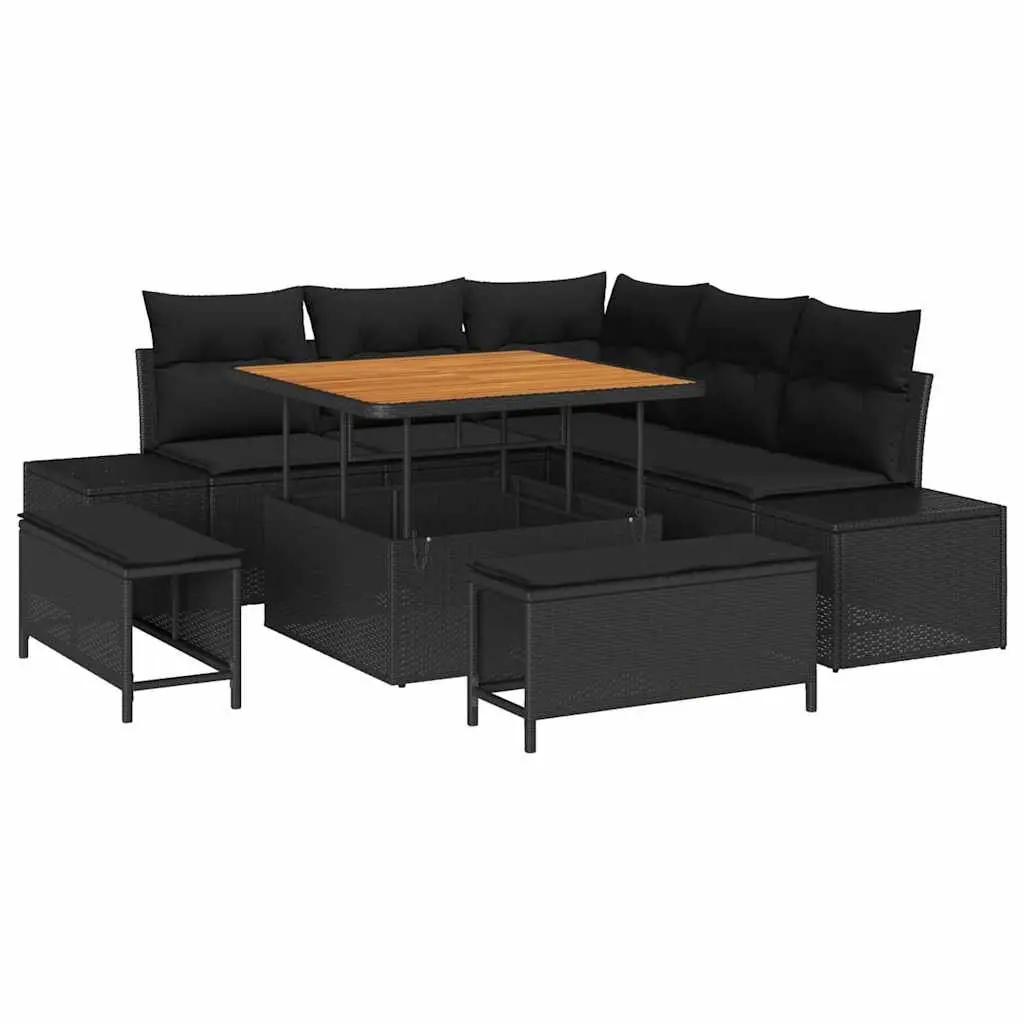 8-Piece Outdoor Garden Sofa Set with Storage