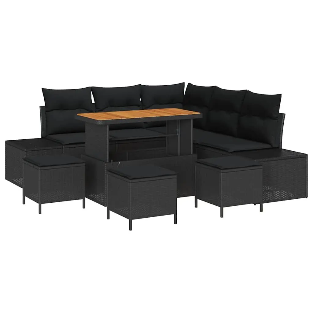 9-Piece Outdoor Modular Sofa Set for Relaxation
