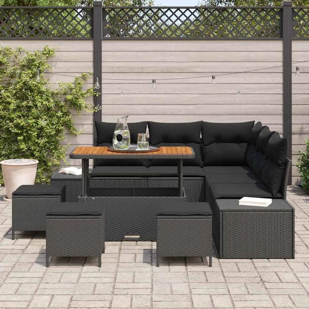 9-Piece Outdoor Modular Sofa Set for Relaxation