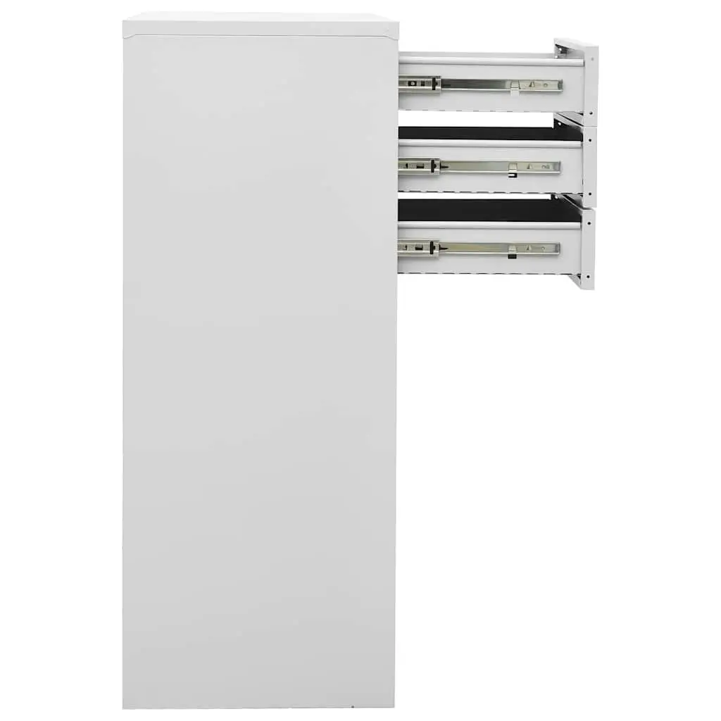 Grey Steel Filing Locker with Adjustable Shelf