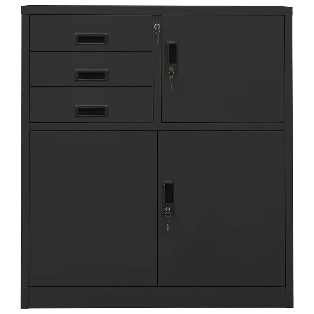 Anthracite Steel Office Storage Cabinet