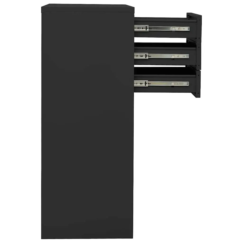 Anthracite Steel Office Storage Cabinet