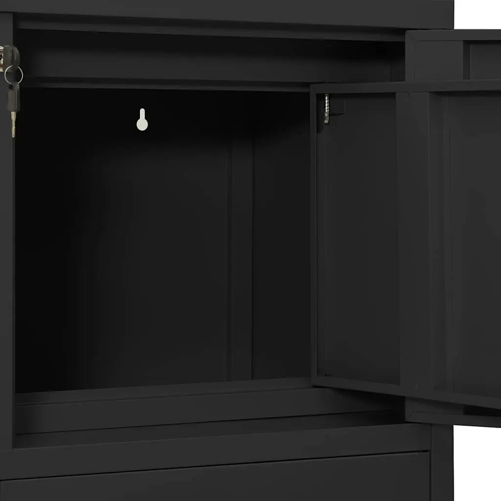 Anthracite Steel Office Storage Cabinet