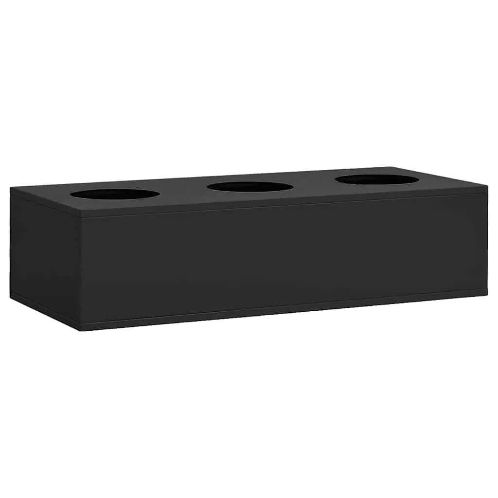 Flower Box Steel 90 x 40 x 23 cm Anthracite Modern Garden Planter