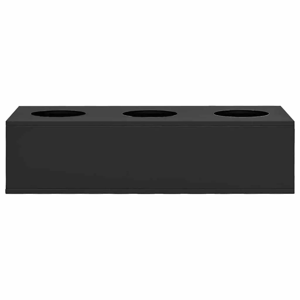 Flower Box Steel 90 x 40 x 23 cm Anthracite Modern Garden Planter