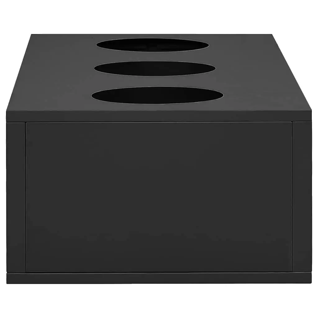 Flower Box Steel 90 x 40 x 23 cm Anthracite Modern Garden Planter