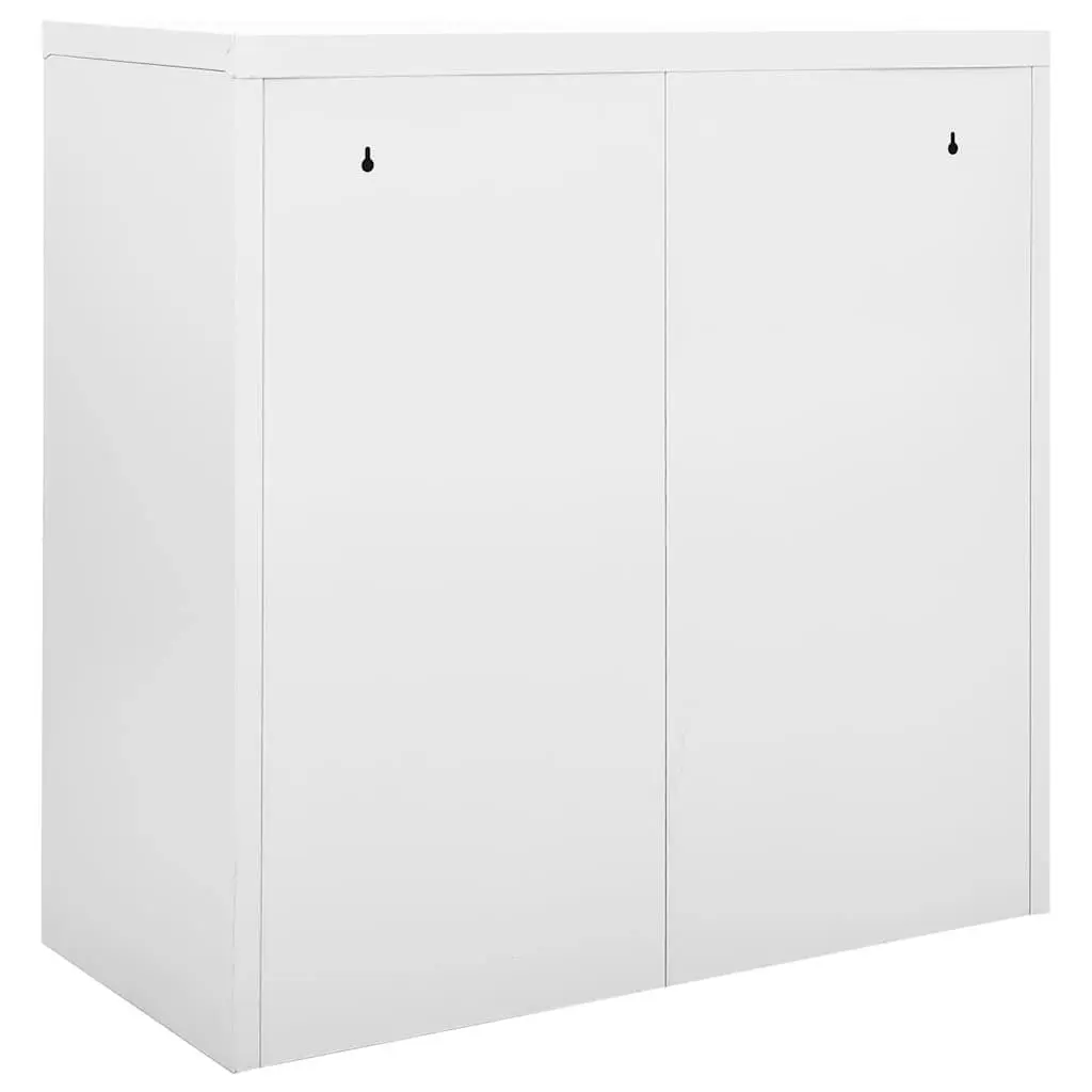 Sliding Door Storage Cabinet Steel 90x40x90cm Grey