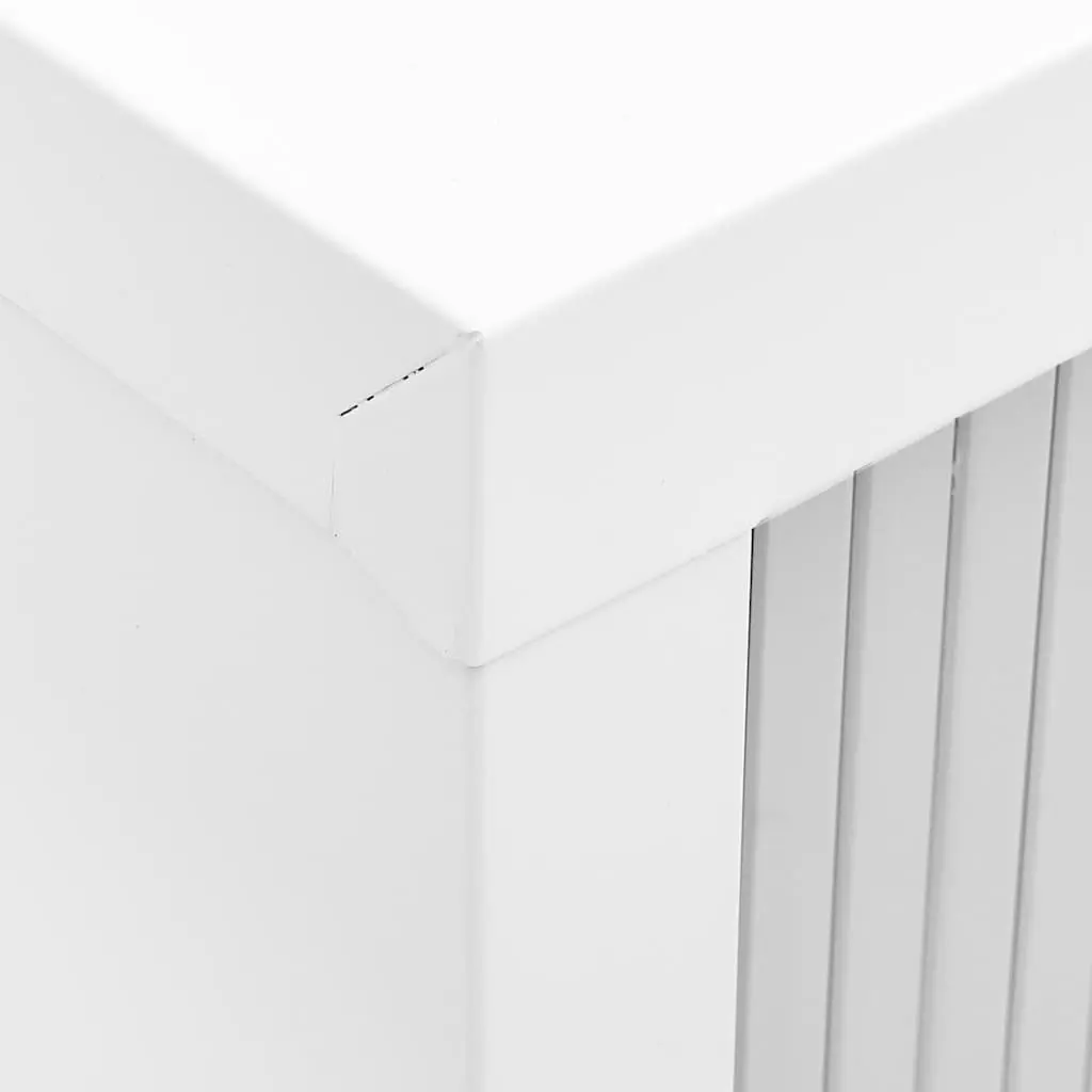 Sliding Door Storage Cabinet Steel 90x40x90cm Grey