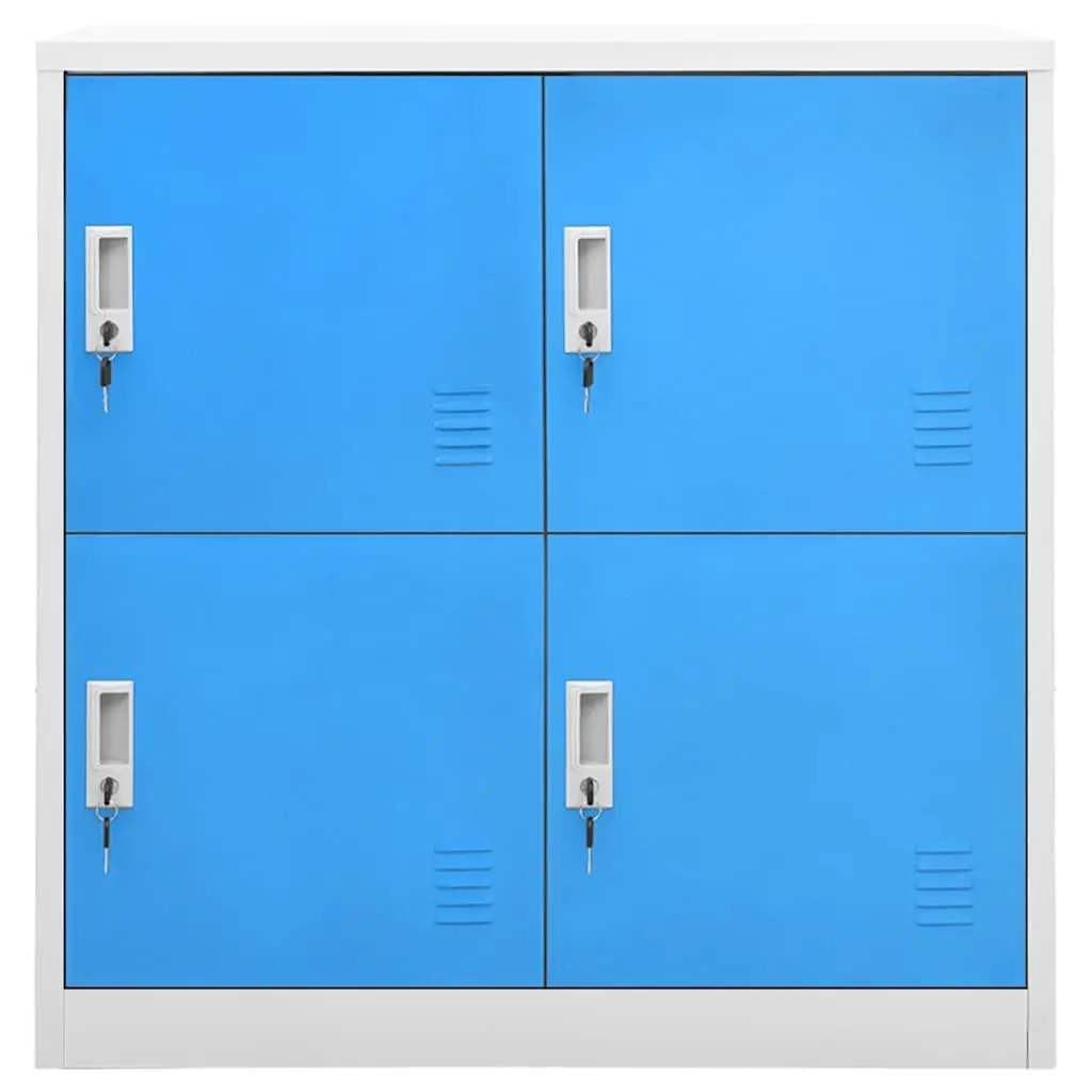 Grey Blue Locker Cabinet for Secure Storage