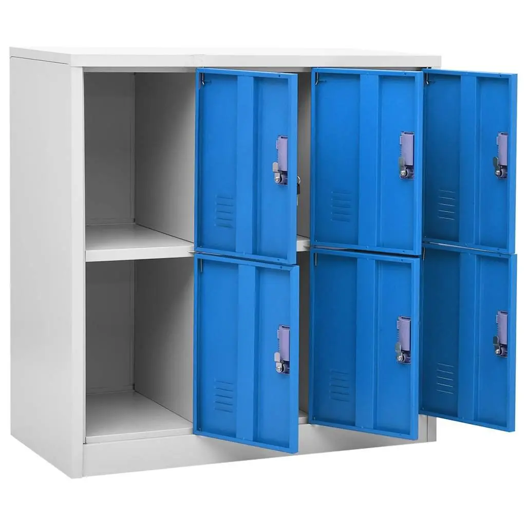 Steel Blue Modern Locker Cabinet for Secure Storage